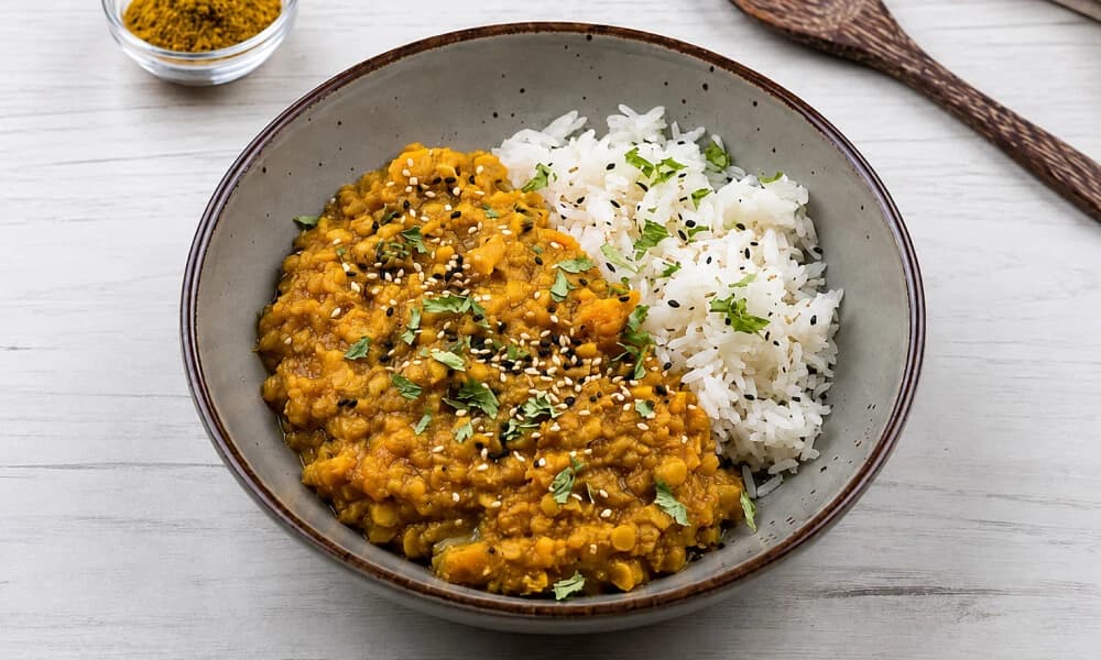 Curry de lentejas rojas
